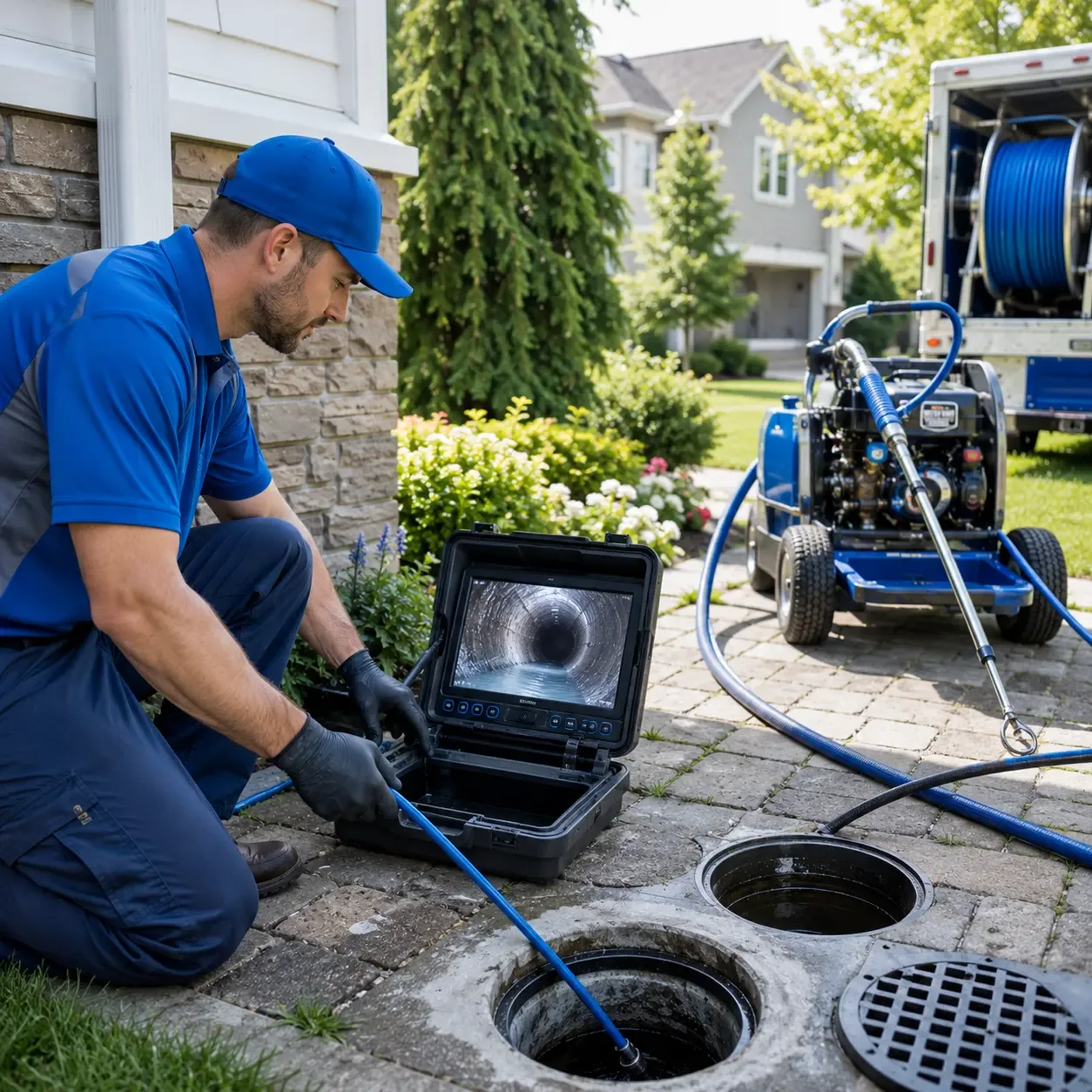 Outdoor drain cleaning professionals serving Oxford, ME